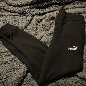Black puma sweatpants/joggers